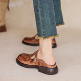 Vela - Zapatos Mary Janes Premium de Cuero