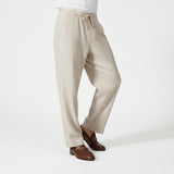 Fez - Pantalón de Lino (Ajuste Oversized)