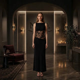 GI - Vestido Maxi Corte Velo