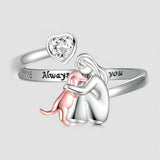Abrazo de Cão - Anillo (Color Rosa)