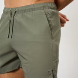 Pantalones Cortos de Baño Sencillos en Caqui