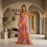 Margarida - Vestido Maxi con Estampado Floral