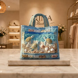 Bolso Artesanal Acolchado - Tortugas Marinas