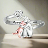 Abrazo de Cão - Anillo (Color Rosa)
